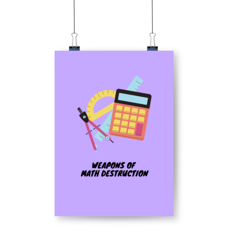 Meester Mo - Weapons of Math Destruction Wiskunde Poster